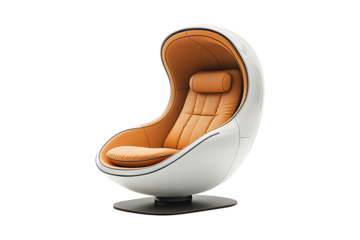 Future Chair isolated on transparent background
