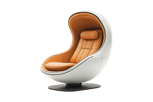 Future Chair isolated on transparent background
