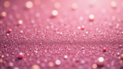 Pink Glitter Texture Background with Pearls, Festive Holiday Backdrop, Glamorous Feminine Design