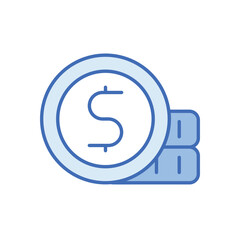 Coins Vector icon