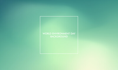 World Envinronment day gradient background good for poster, social media, background, wallpaper, banner