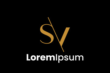 SV Luxury Vector Logo Premium 