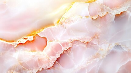 Elegant Pink and Gold Onyx Marble Texture: A Luxurious Background Image