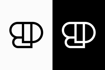 Initials BD Vector Logo Premium 