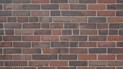 Obraz premium Textured Brick Wall Background Multicolored Brown Tones Seamless Pattern