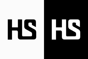 Initials HS Vector Logo Premium 