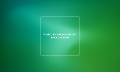 World Envinronment day gradient background good for poster, social media, background, wallpaper, banner