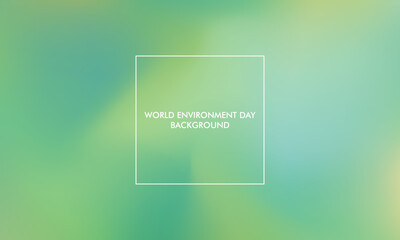 World Envinronment day gradient background good for poster, social media, background, wallpaper, banner