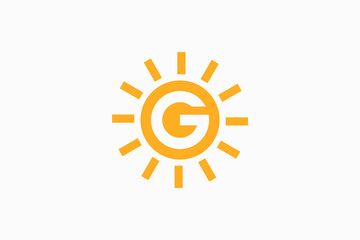 G Sun Vector Logo Premium 