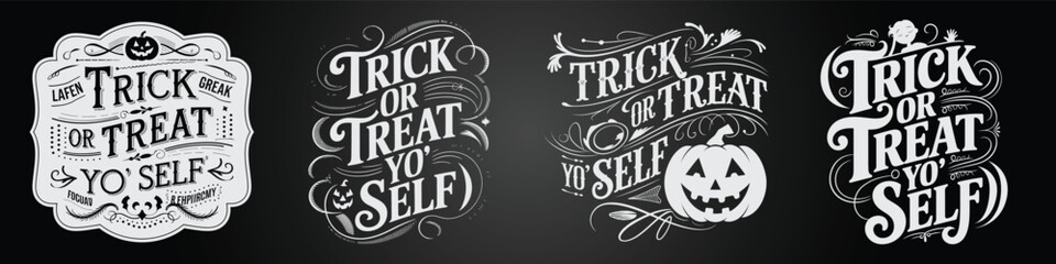 Decorative Blackboard Set with Glitter, Glow, and Typography