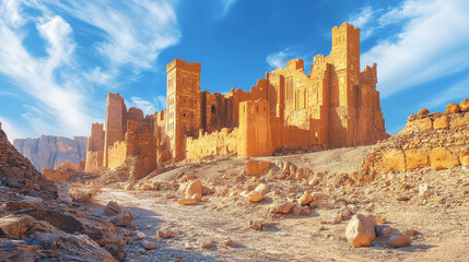 The historic ruins of Diriyah near Riyadh, celebrated on National Day.
