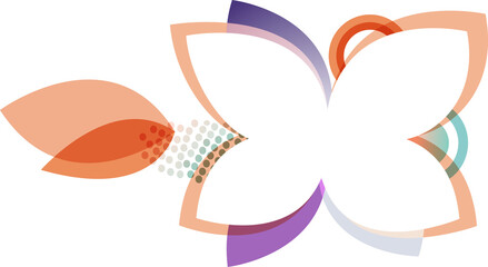 Abstract Butterfly or Flower Graphic