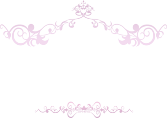 Light Pink Decorative Swirl Divider Elements