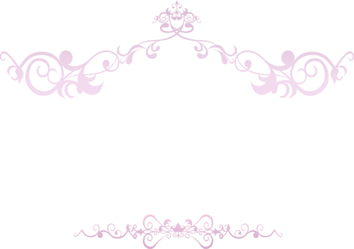 Light Pink Decorative Swirl Divider Elements