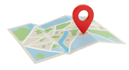 Isolated Map with Location Pointer