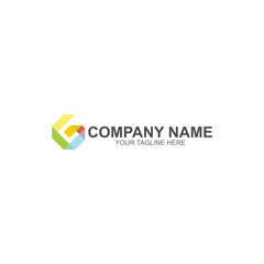 letter g logo design for company or business icon with creative illustration
