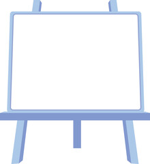 Blank Whiteboard on Easel Graphic