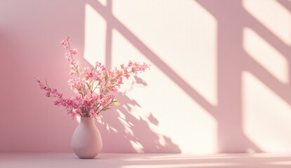 Naklejka premium Pastel Pink Floral Arrangement