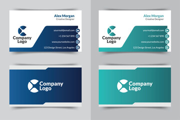 Modern Minimalist Business Card Template | Corporate Identity Design