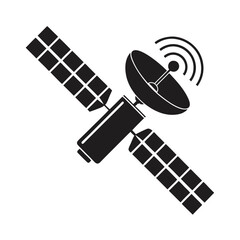 Satellite silhouette Vector Design for Technology.