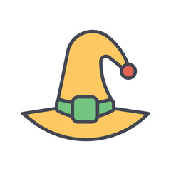 Witch Hat Vector Icon