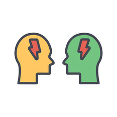 Conflict Vector Icon