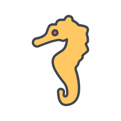 Seahorse Vector Icon
