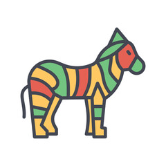 vector illustration of a horse