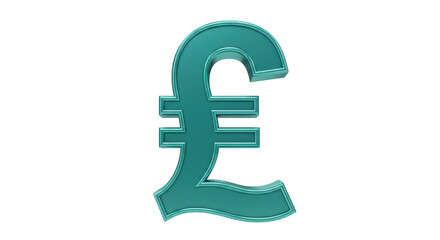 Fototapeta premium Isolated Pound Sterling Sign
