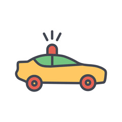 Police Car Vector Icon
