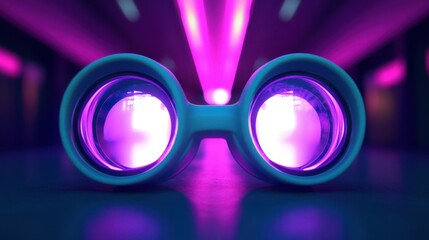 3d moderb white Virtual reality VR headset icon isolated background.