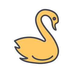Swan Vector Icon