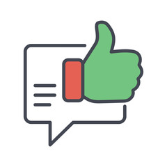 Positive Feedback Vector Icon