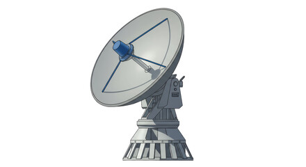Isolated Satellite Dish
