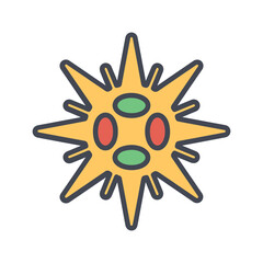 Sea Urchin Vector Icon