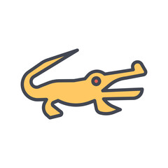 Alligator Vector Icon