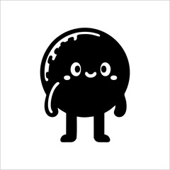 cute character animated vector logo icon