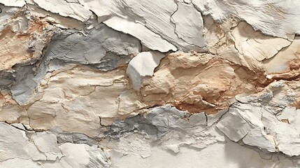 The image shows a surface texture with cracks. The texture is comprised of material that appears to be layered. It is a combination of colors.