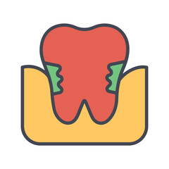 Gum Disease Vector Icon