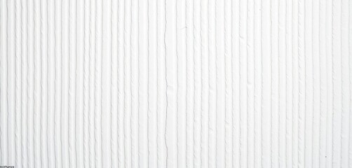 Embossed vertical lines on rough white textured paper, ideal for wallpaper, design element, interior