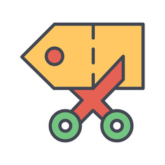 Price Cut Vector Icon