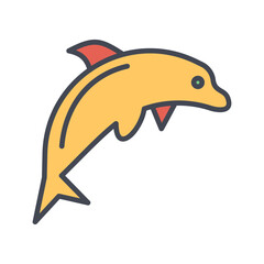Dolphin Vector Icon