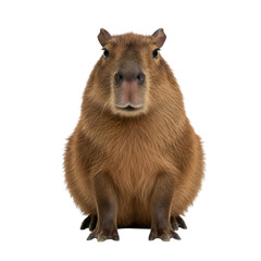 Fototapeta premium 4k backgroundless cutout of a cute capybara