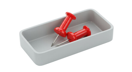 Isolated Push pin box