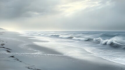 Obraz premium waves on the beach