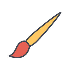 Art Brush Vector Icon