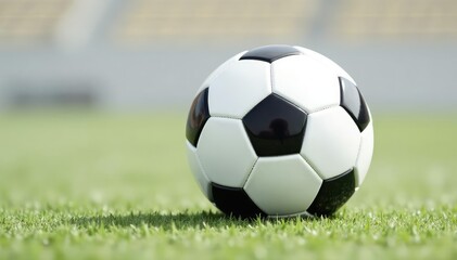 Fototapeta premium Brand new white football on pristine white background , autumn, sports, studio shot