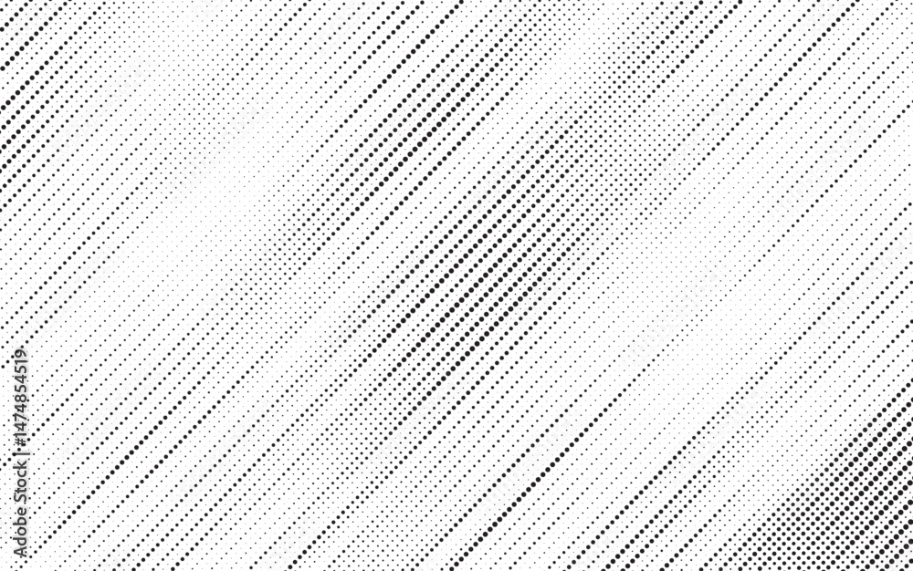 Aufkleber Halftone background vector, abstract backdrop design with two tone pattern and copy space for edit your content