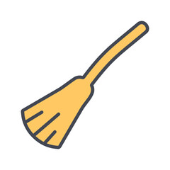 Witch Broomstick Vector Icon