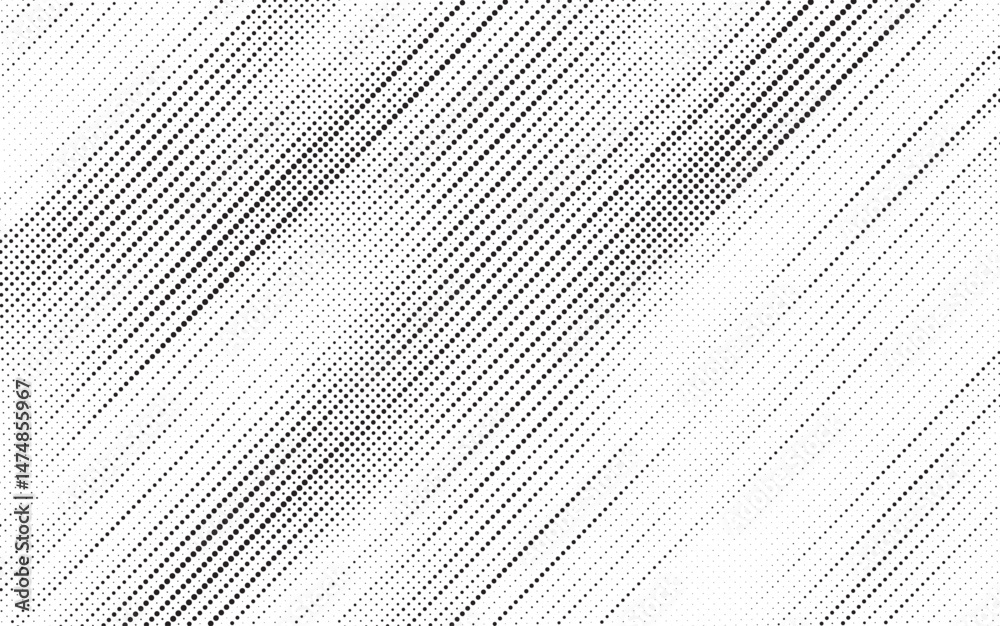 Aufkleber Halftone background vector, abstract backdrop design with two tone pattern and copy space for edit your content